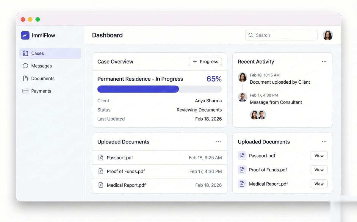Portify dashboard preview